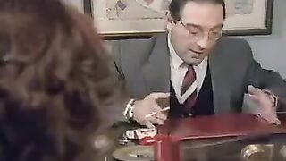 50-year-old man fucked young student on the table