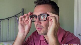 The guy tore red underwear from the girl and fucked her