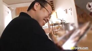 A guy is fucking his classmates right in the classroom
