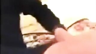 The father punishes his daughter for bad marks at home