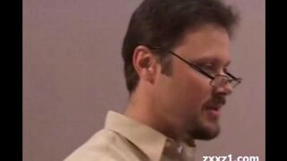 The teacher put a dirty girl into cancer and finished in her mouth