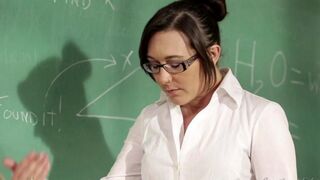 A girl is having problems with math at college, so she gets a tutor