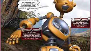 Hot porn comic action with robots that never get tired