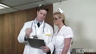 The doctor fucks a pretty nurse in her uniform