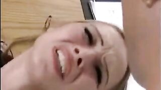 Girl was fucked by a hand and a dick at once