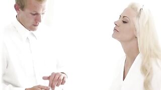 The newlyweds have their first sexual experience after the wedding