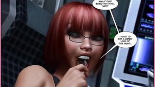 Monster fuck fest in a porn comic style