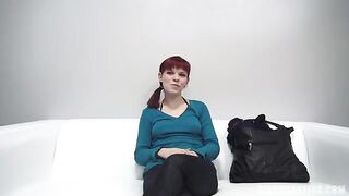 Red-haired 18-year-old agreed to fuck for Sextop1 casting