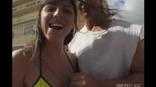 Babe was fucked after a bicycle ride through the city