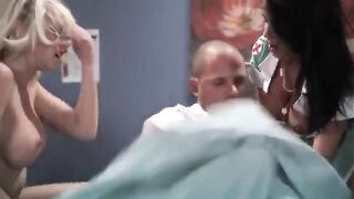 Two hot nurses are getting fucked in this hot video