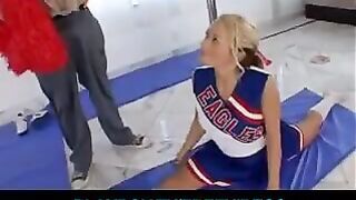 A girl with gymnast's flexibility has awesome sex while sitting on a twine