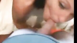The guy finished on the face of a girl after sex