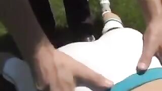 The guy came to the house of a beautiful busty brunette and fucked her on the couch