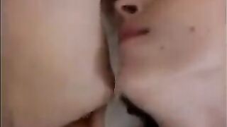 Friend licked sperm from anus and vagina with passion