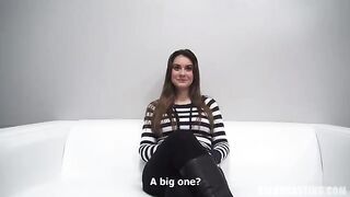 Hot girl came to the casting in Prague and had sex with the agent