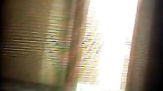 Camera in the fitness club, peeping for fun