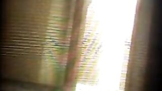 Camera in the fitness club, peeping for fun