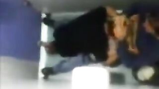 A camera in the toilet caught some daring gay action