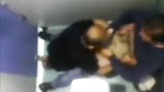 A camera in the toilet caught some daring gay action