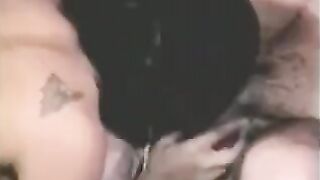 A guy was fucking with a strapon, while another girl was fingering his dick