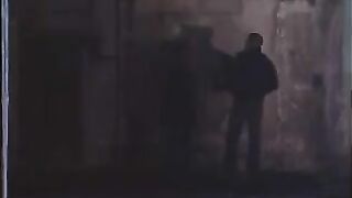 Sexual Italian takes on two guys at once in an intense group encounter