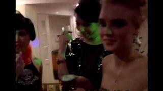 Sexual beauties fuck at the party with a bunch of young boys