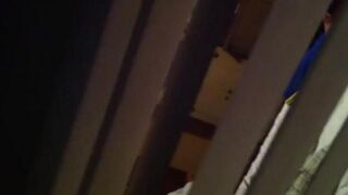 Spying for neighbors, shooting a hidden camera porn