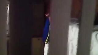 Spying for neighbors, shooting a hidden camera porn