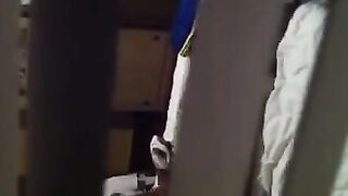 Spying for neighbors, shooting a hidden camera porn