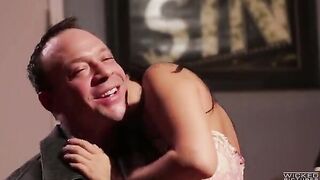 I caught my GF with someone else and got revenge by fucking her on the couch