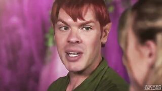 Peter Pan made a blowjob for two mermaid beauties