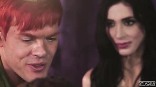 Peter Pan made a blowjob for two mermaid beauties