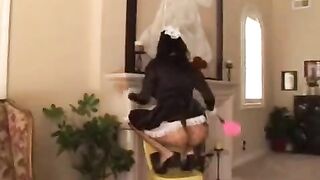 The owner of the house gets fucked by his maid when his wife is away
