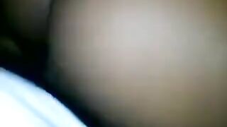 A little chick is jumping on the dick of a guy in an intense scene