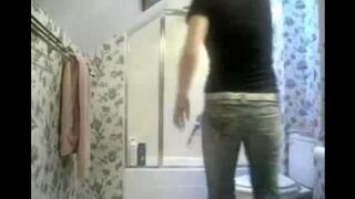 I peed in the toilet and got caught on camera