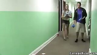 A group of young people got into a room and began to engage in passionate activities