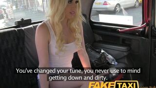 The blonde was paid for the trip in a very tender way