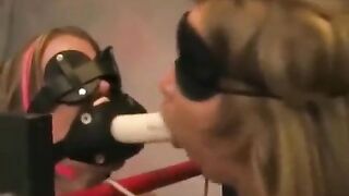 Lesbian bondage with a touch of tickling and giggling