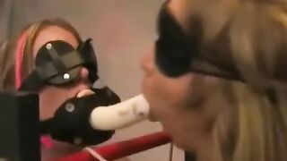 Lesbian bondage with a touch of tickling and giggling