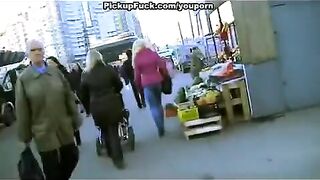 I picked up a blonde on the street and fucked her hard - 18+