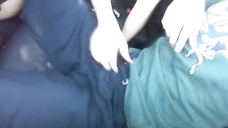 Blonde teen made her first blowjob in the car, it was unforgettable