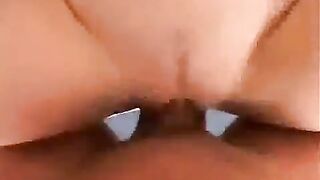 A hot girl was fucked and received a cumshot