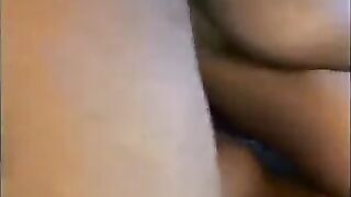 An Asian whore tried to take a huge black cock in her mouth