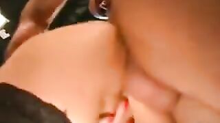 German prostitute has a rough group sex with an anal fuck
