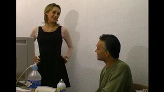 An elderly man fucks his younger sister in the ass