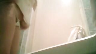 A hidden camera in the toilet captures a graduate in a compromising act