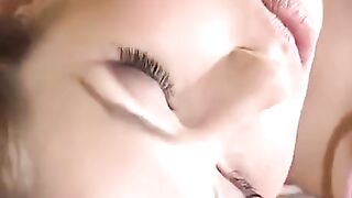 The busty mom licks the pussy of her young lover