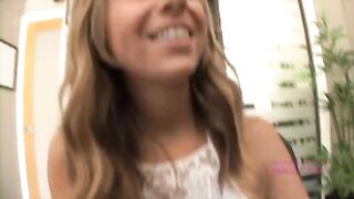 The girl is shown, but she sucks like a whore