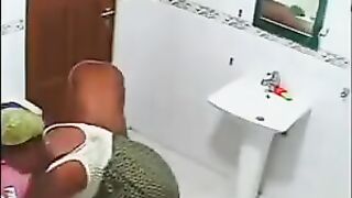 Girls just don't know about the camera in the bathroom. It's not a sin