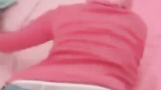 An amateur couple has sex on the bed in an Arabic homemade video